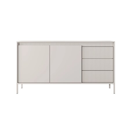 Komoda dwudrzwiowa z szufladami, LEMAL 81,4x153,6 cm,