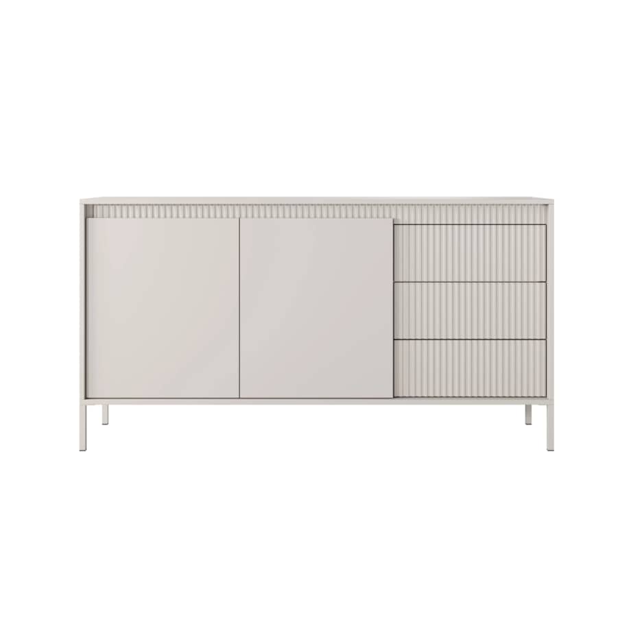 Komoda dwudrzwiowa z szufladami, LEMAL 81,4x153,6 cm,