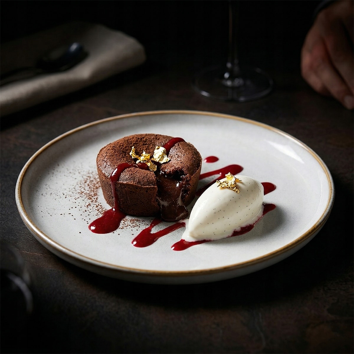 TALERZ DESEROWY SZARY 20cm CERAMICZNY TALERZYK SERWIS NA SZTUKI CIASTO