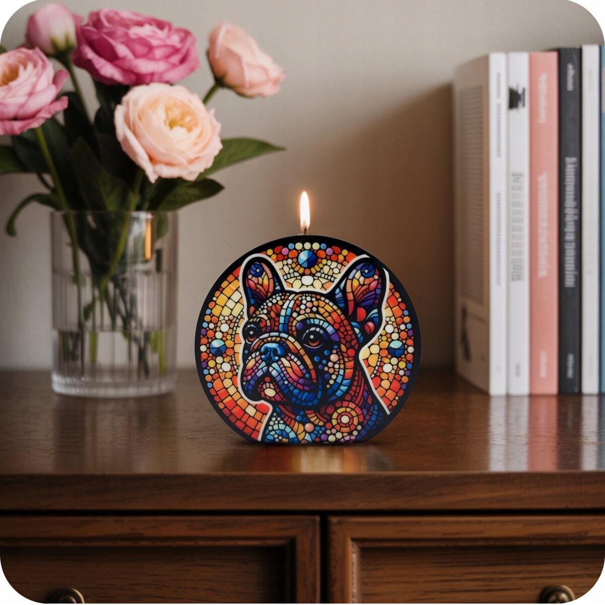Świeca Świeczka Sojowa Prezent na 40 Urodziny dla Kobiety Dekoracyjna Pies