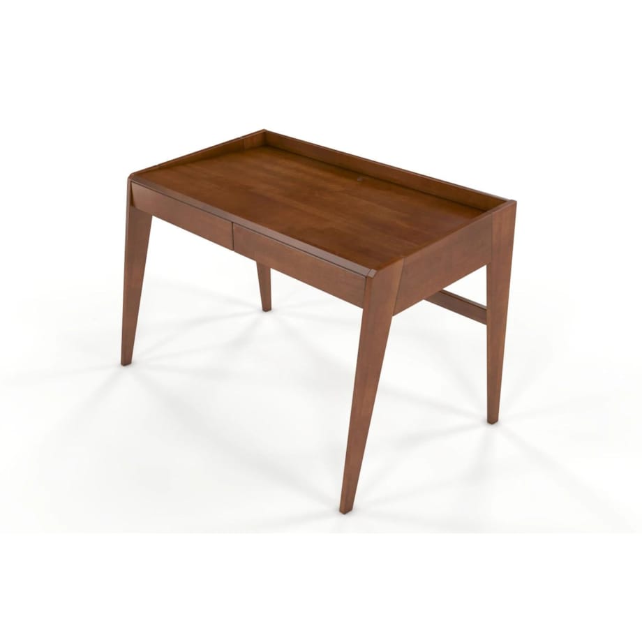 Drewniane bukowe biurko / toaletka z szufladami Visby LISA / kolor orzech