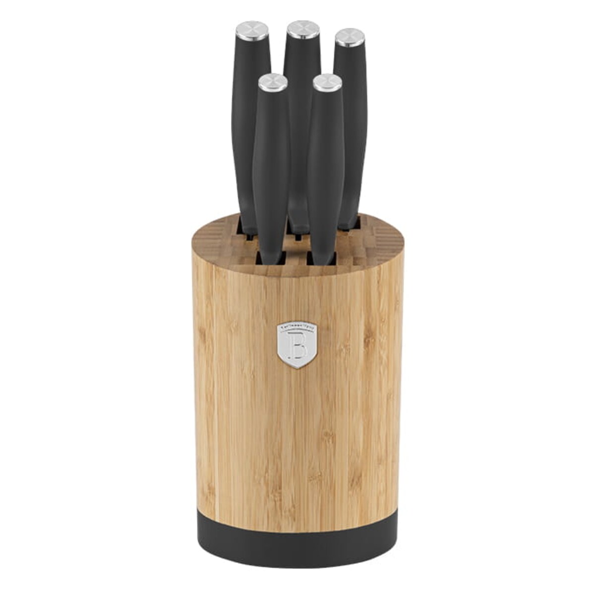 Zestaw noży w bloku bambusowym 6 elementów BERLINGER HAUS Antracit