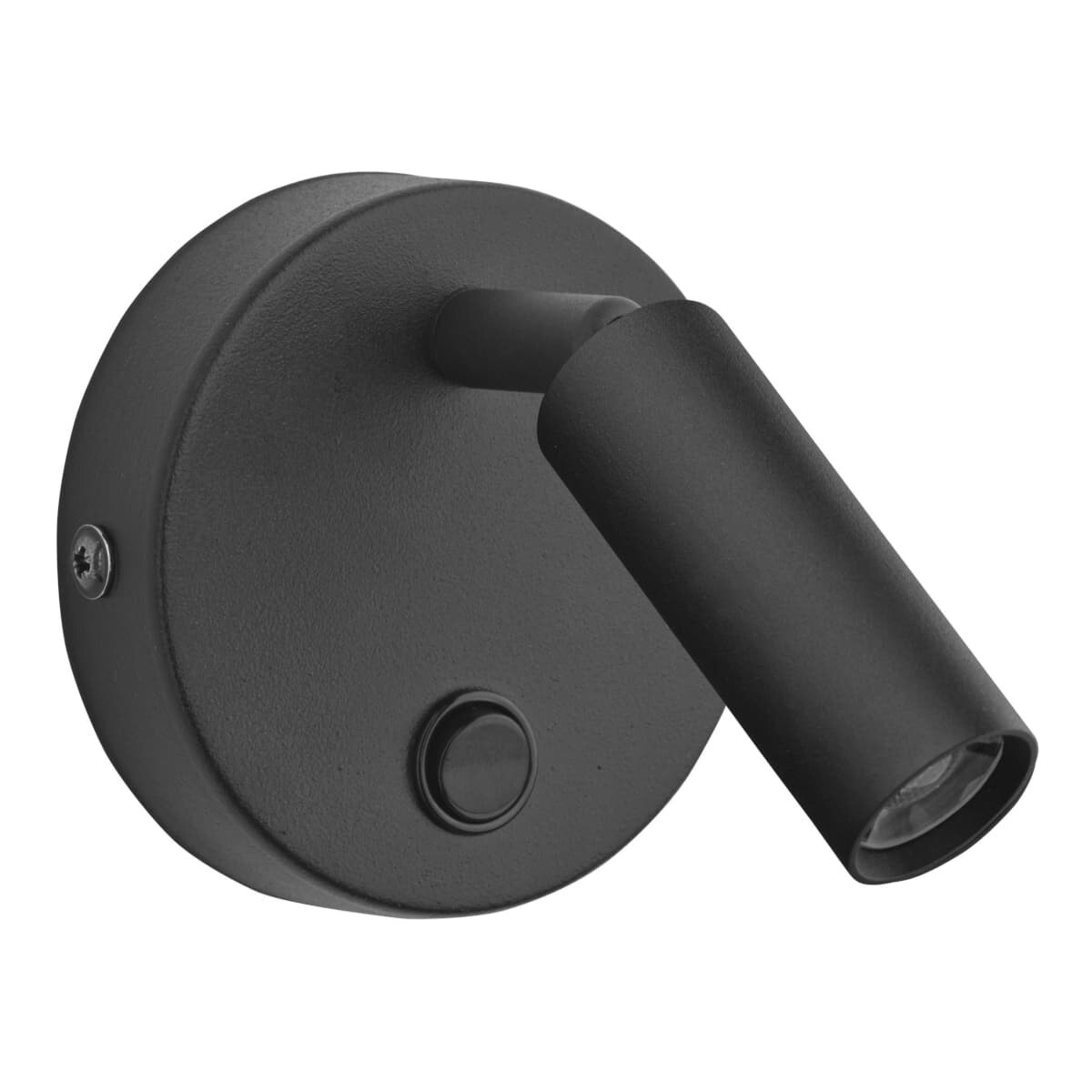 Kinkiet tuba okrągły Enzo 4237 TK Lighting z włącznikiem metalowy czarny