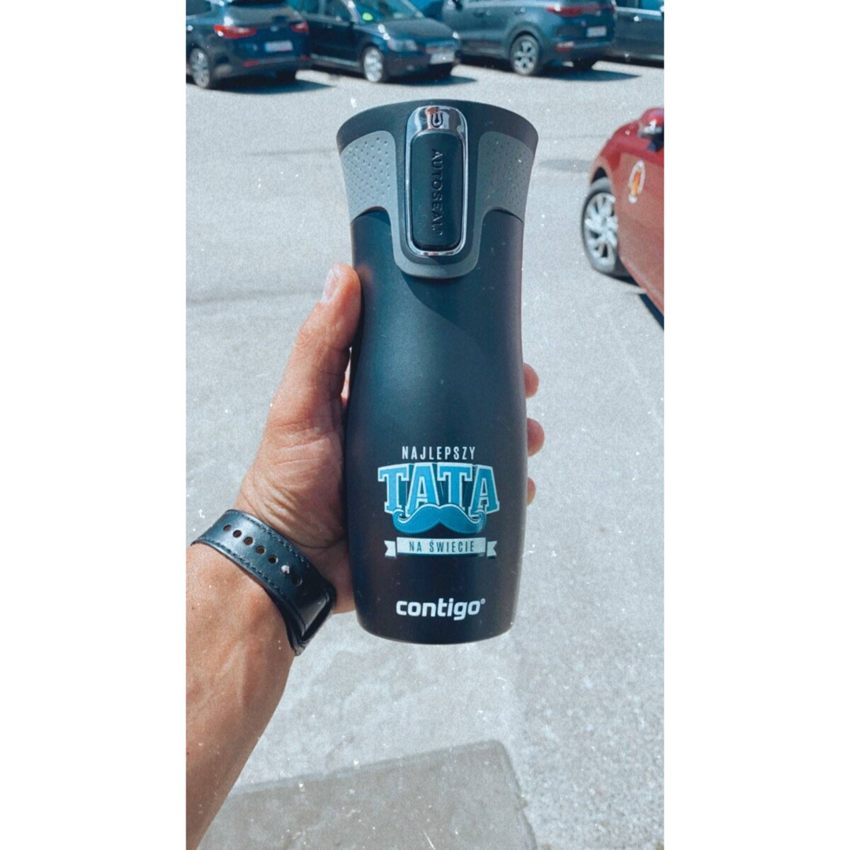 Kubek na Dzień Ojca Contigo West Loop 470 ml - "Najlepszy Tata na Świecie"