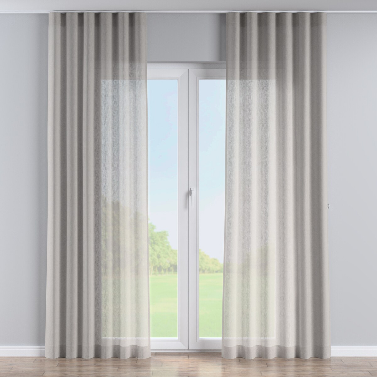 Zasłona na taśmie wave 130x245 jasno beżowy