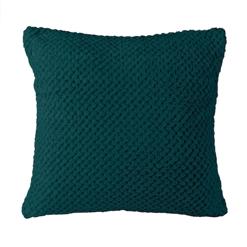 Poszewka żakardowa 40x40 kolor petrol