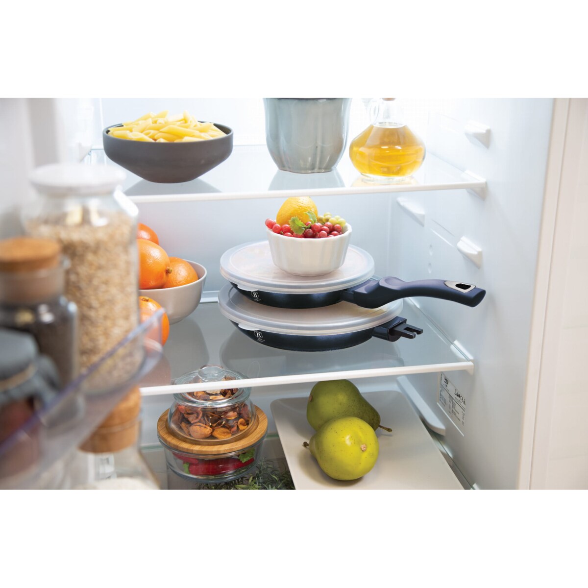 Zestaw 3 patelni z powłoką granitową BERLINGER HAUS Metallic Aquamarine