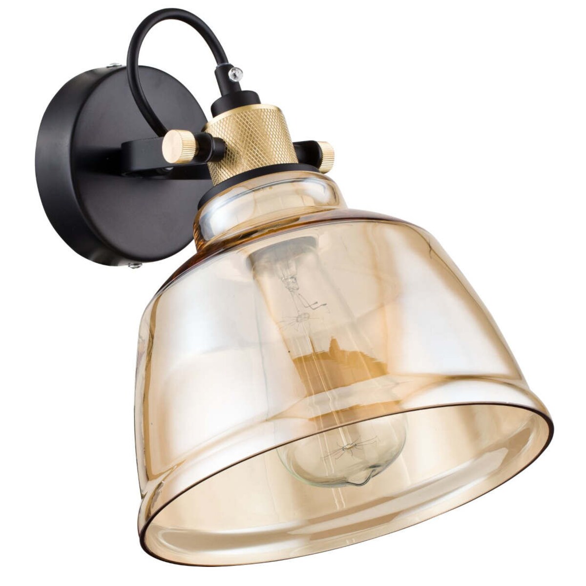 Industrialna LAMPA ścienna IRVING T163-01-R Maytoni loftowa OPRAWA regulowany kinkiet bursztynowy