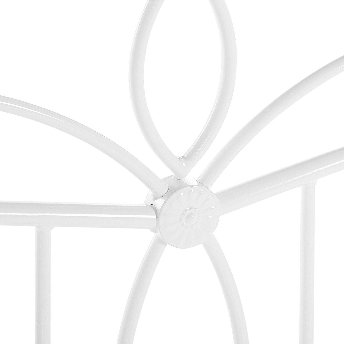 Łóżko Metal ANTLIA 140 x 200 cm Biały