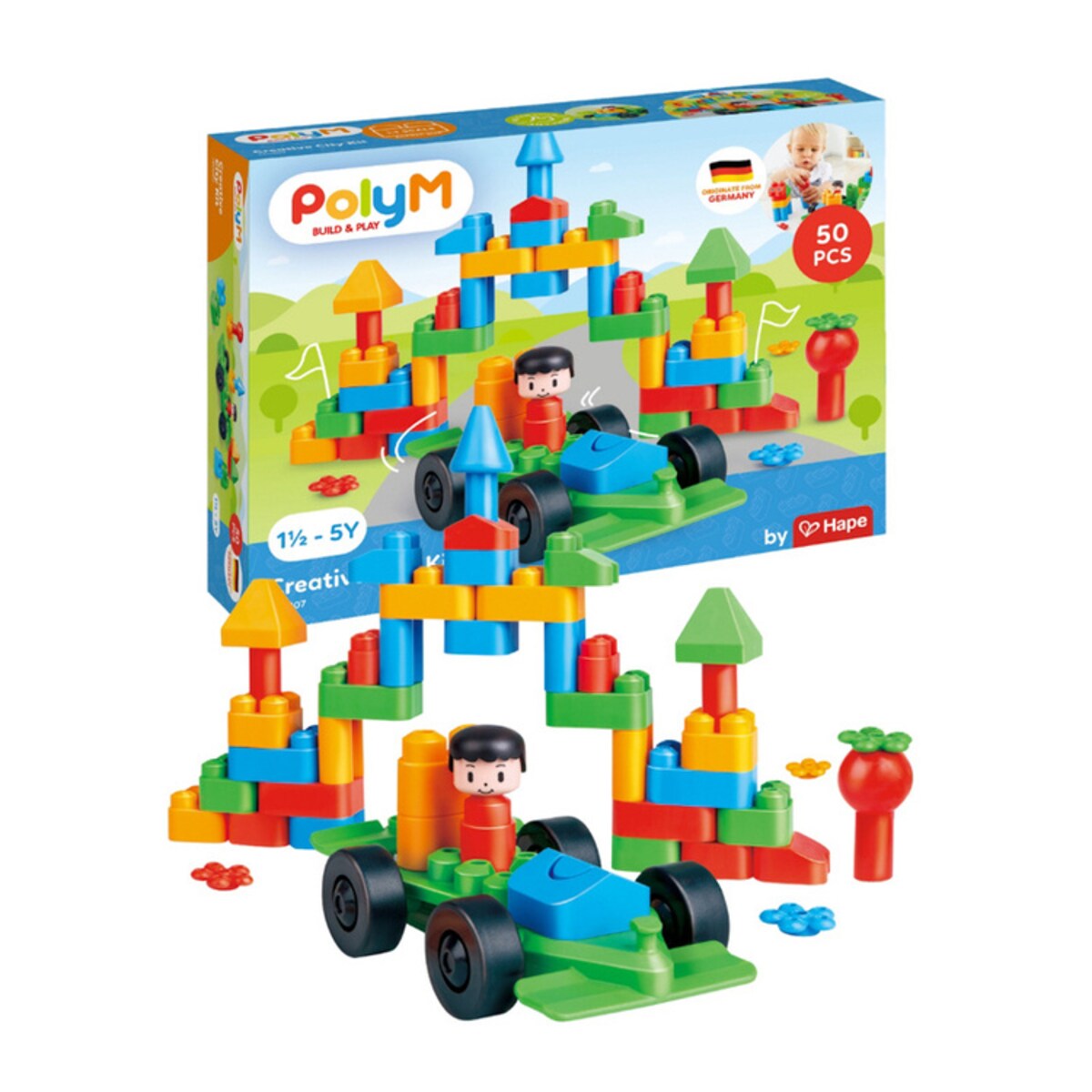 Miękkie Klocki Konstrukcyjne Miasto 50 el. 18m+ PolyM