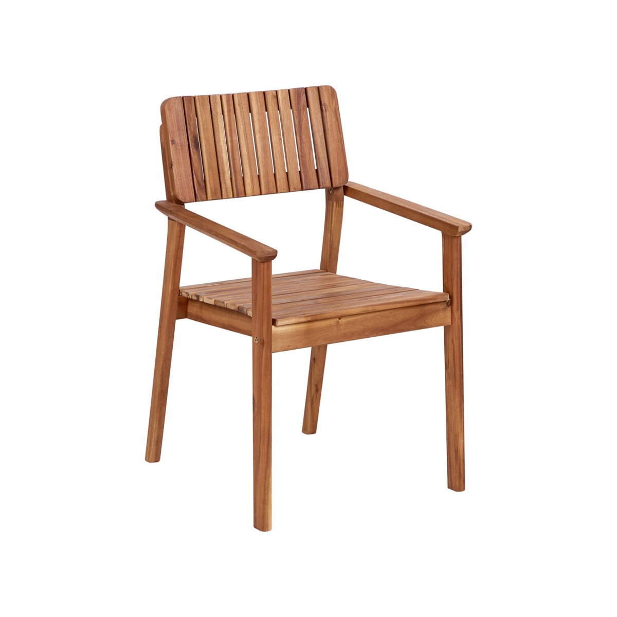 Zestaw ogrodowy dla 6 osób AGELLO z parasolem (12 opcji do wyboru) Drewno akacjowe Brązowy