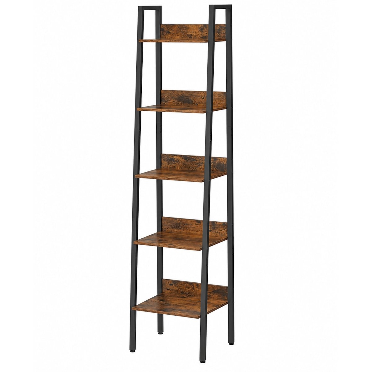 Regał industrialny 170 cm 5 półek metalowy loft na książki