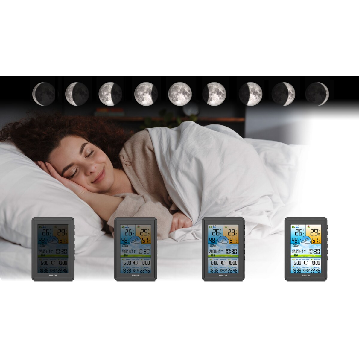 Bezprzewodowa stacja pogodowa pogody higrometr Baldr