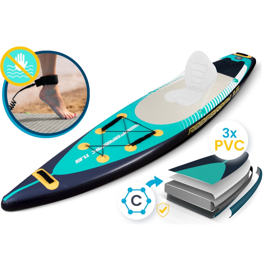 Deska SUP do pływania pompowana Paddle Reefbreak 350cm Neo-Sport