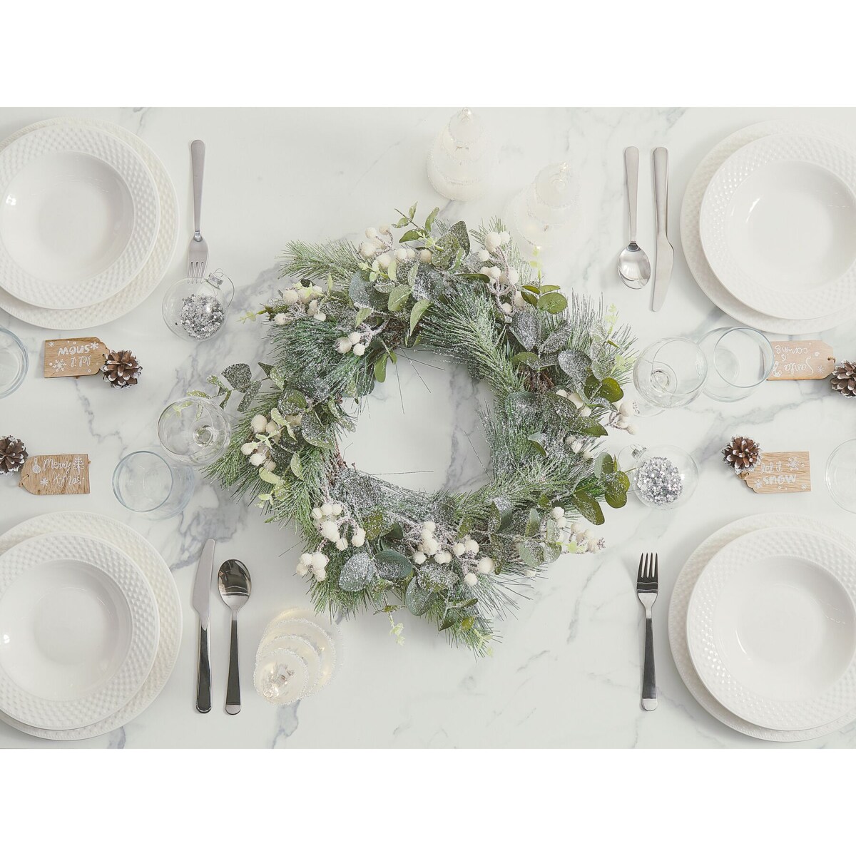 Wianek świąteczny 54 cm zielony JURMU