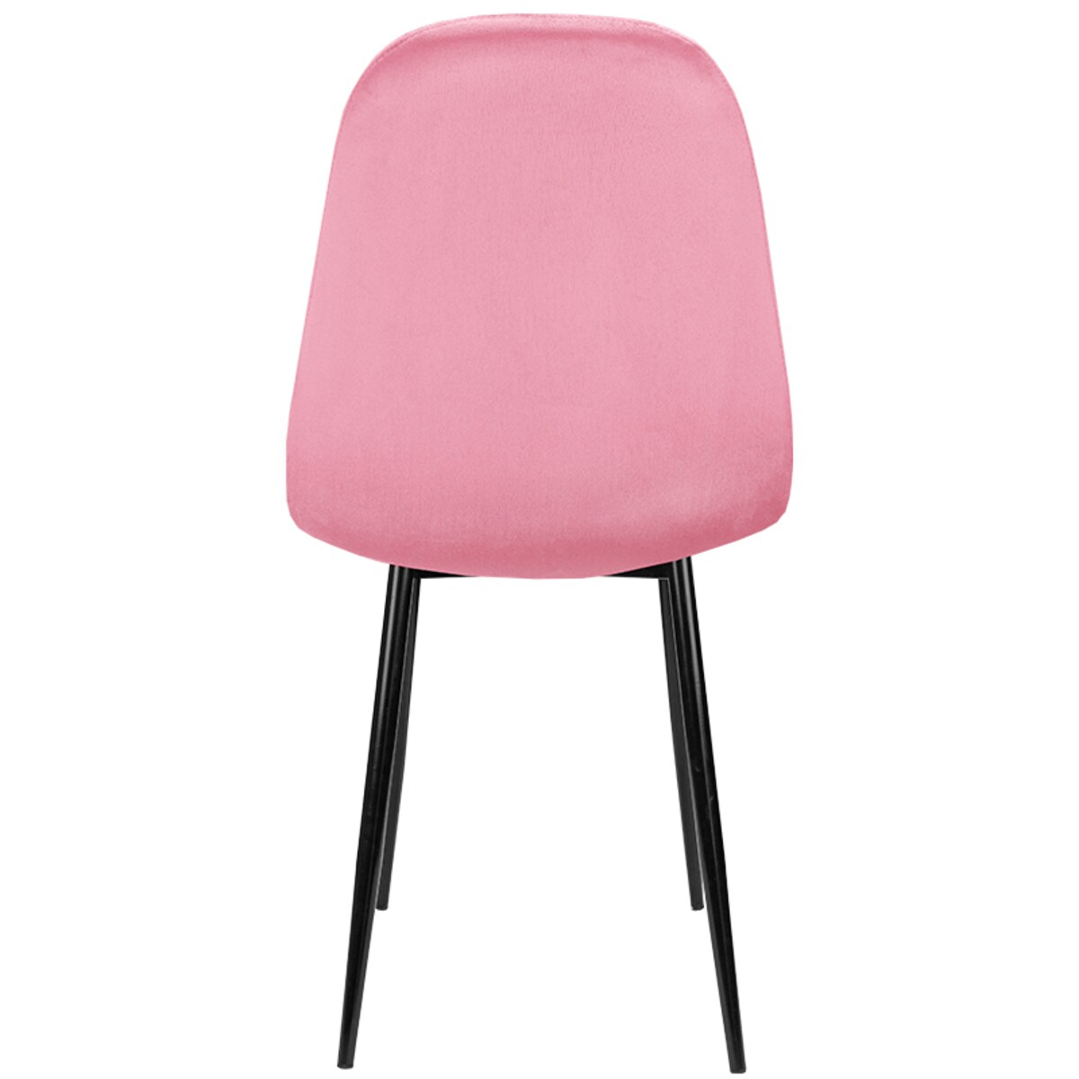 Krzesło tapicerowane nowoczesne pikowane do salonu jadalni różowe