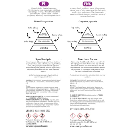 Dyfuzor Zapachowy Marble / Arbuz 100 ml