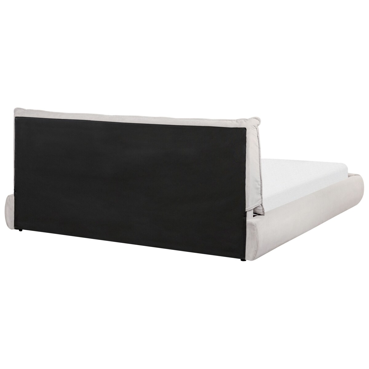 Łóżko wodne sztruksowe 180 x 200 cm beżowe VINAY