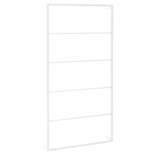 vidaXL Wieszak na ręczniki biały 60x10x116 cm stalowy
