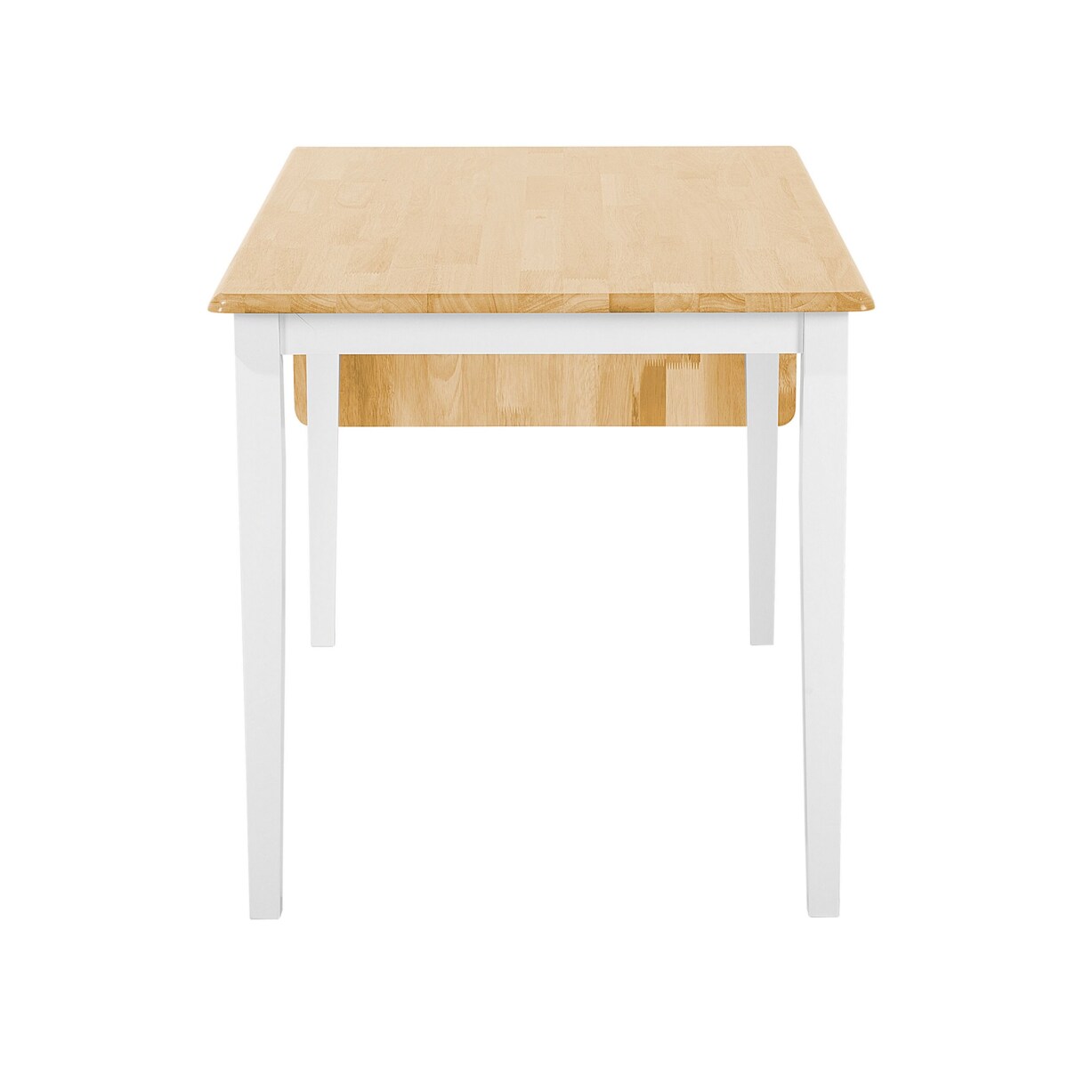 Stół do jadalni rozkładany drewniany 120/160 x 75 cm biały LOUISIANA