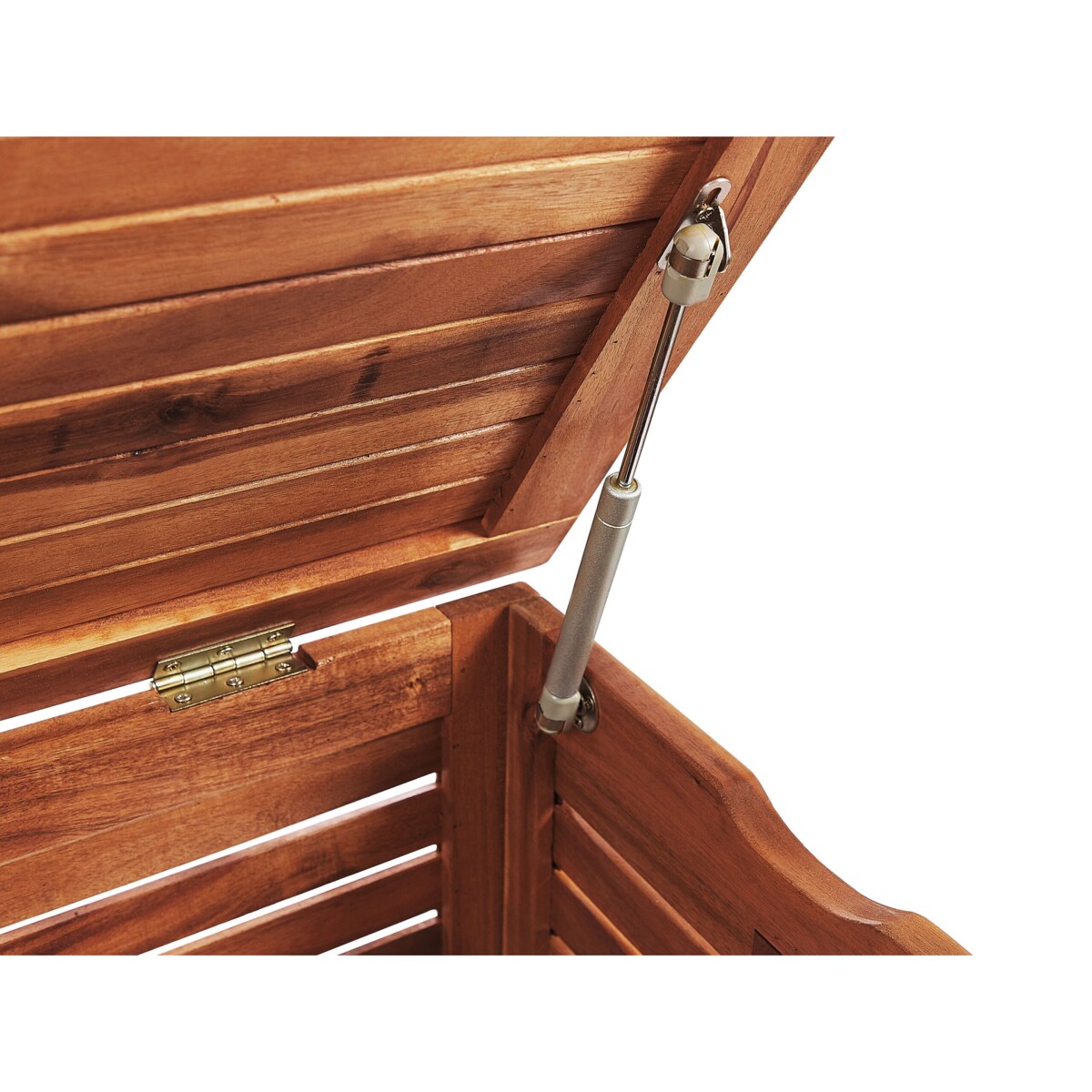 Skrzynia ogrodowa 130 x 64 cm ciemne drewno RIVIERA