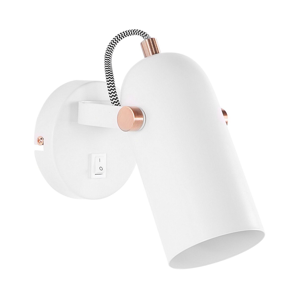 Lampa spot metalowa biała TYRIA