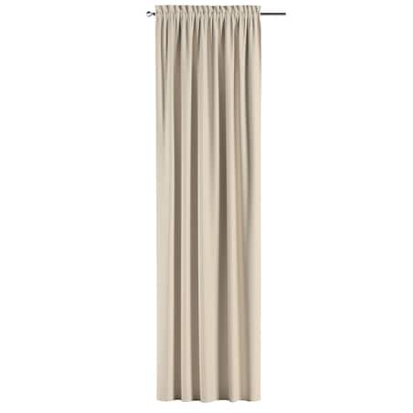 Zasłona na kanale z grzywką 1 szt. 130x245 beżowy