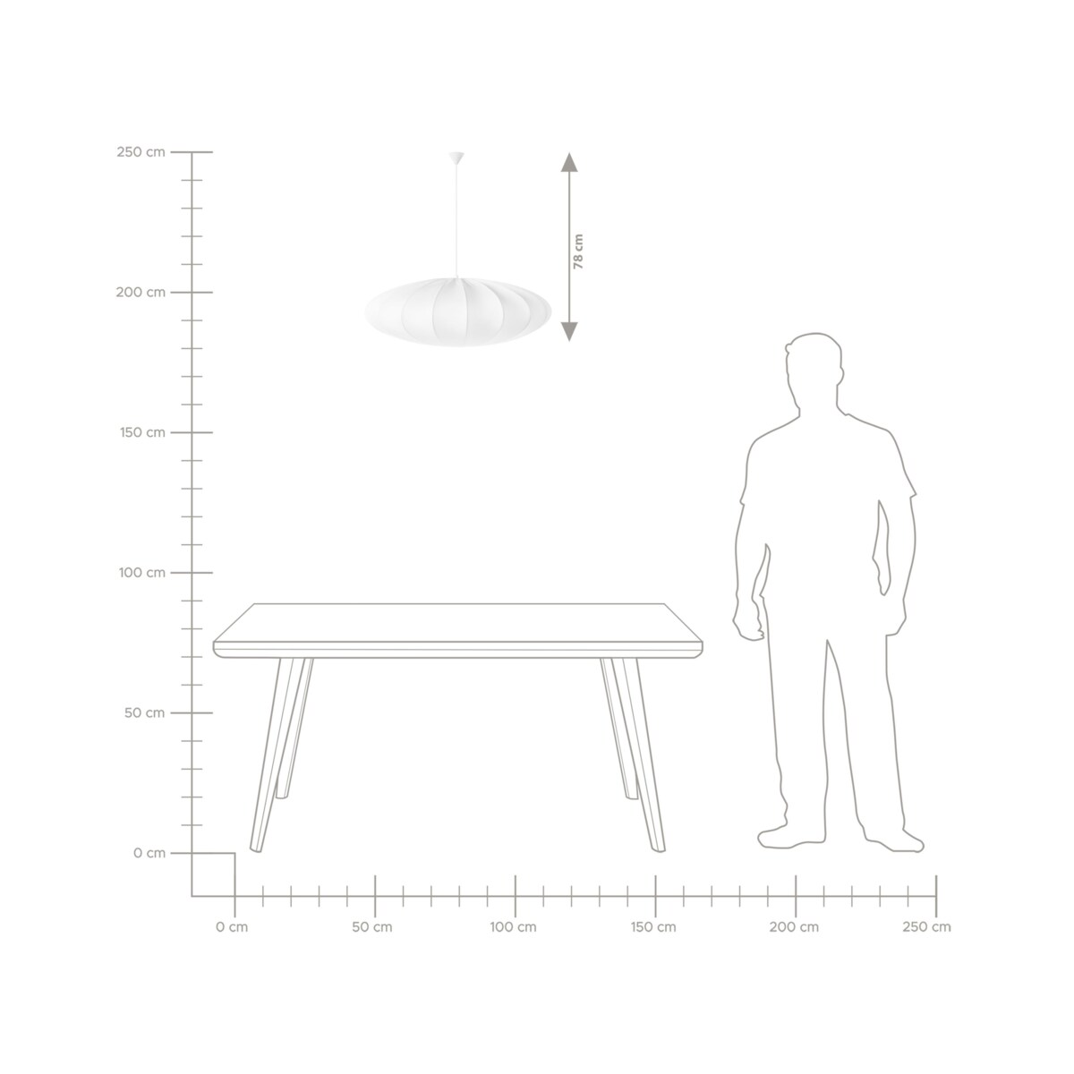 Lampa wisząca GUACARA Biały