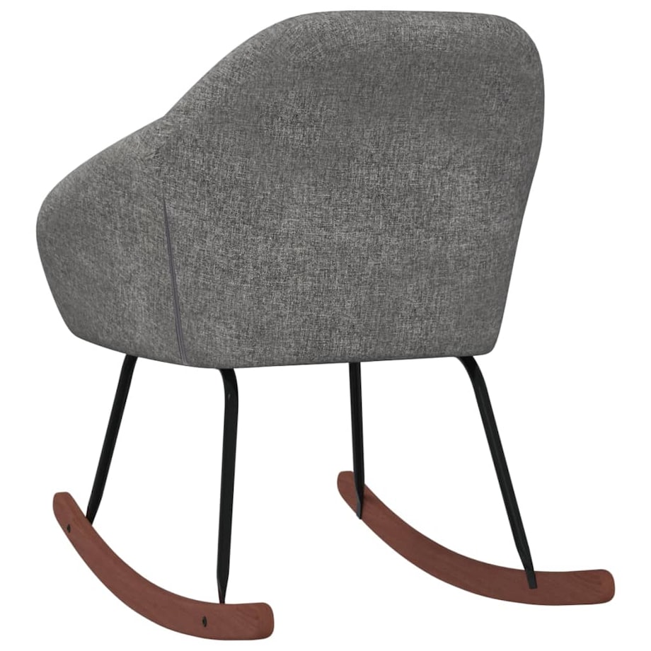 vidaXL Fotel bujany, ciemnoszary, tapicerowany tkaniną