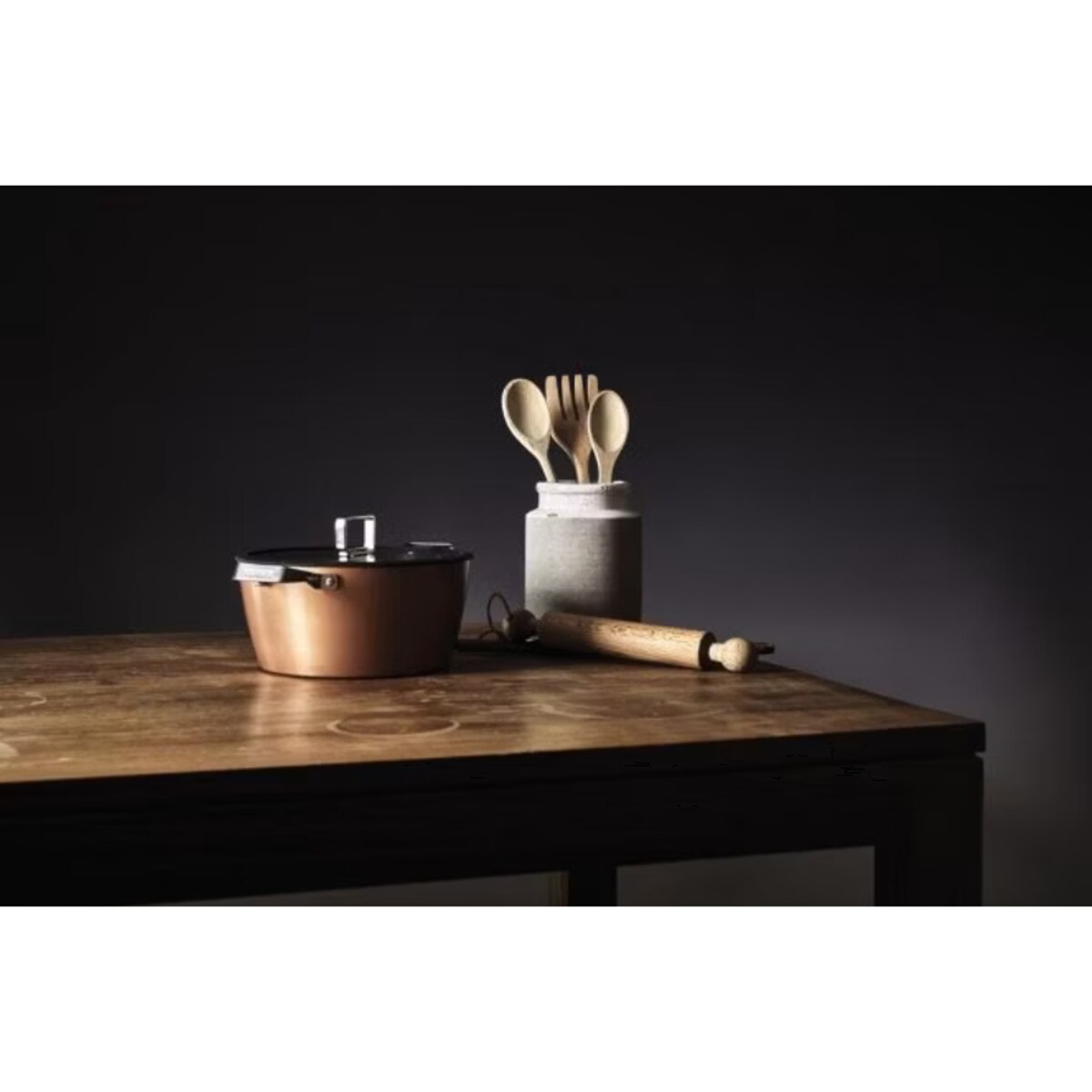 Garnek z pokrywką Rose Gold Diamant, 24 cm, Moneta
