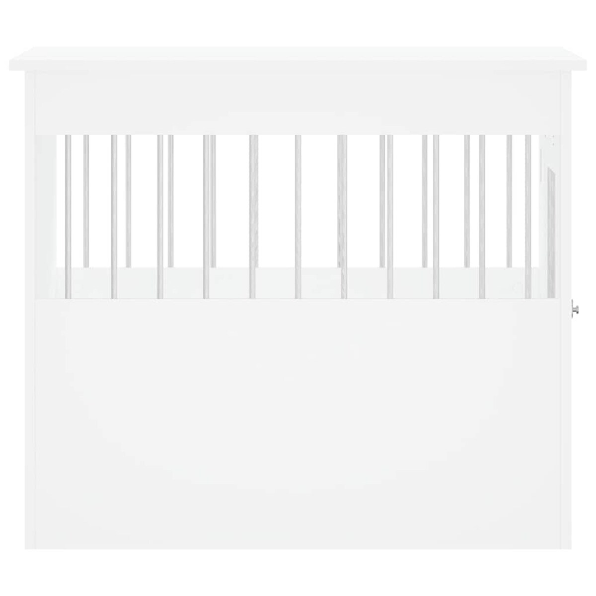 vidaXL Kojec dla psa, biały, 55x80x68 cm, materiał drewnopochodny