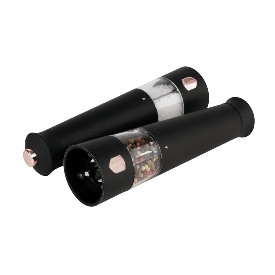 Elektryczne młynki 2 szt do pieprzu i soli BerlingerHaus Black Rose BH-9499
