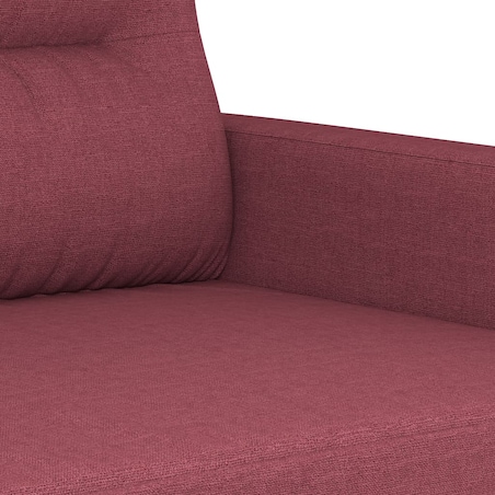 vidaXL Sofa 3-osobowa, winna czerwień, 180 cm,tapicerowana tkaniną