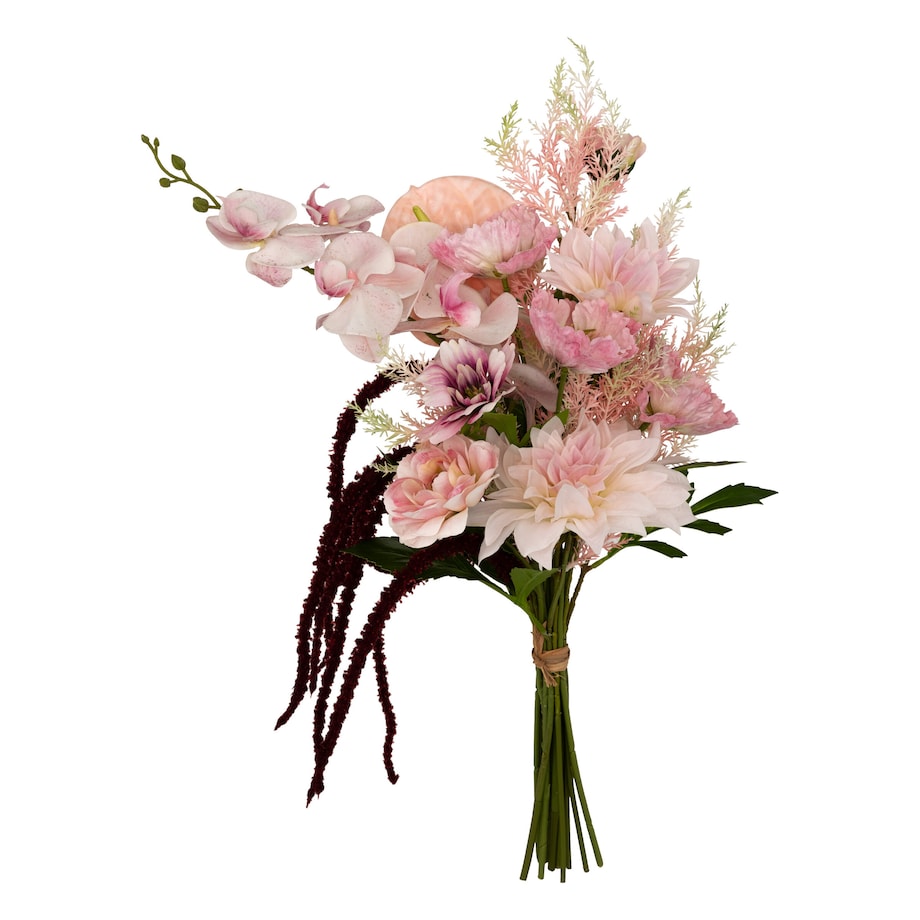 Bukiet sztucznych kwiatów WILD ROMANCE, różowy, 60 cm
