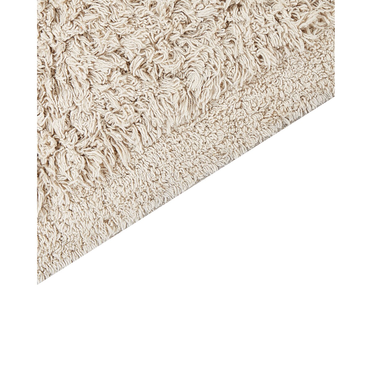 Dywanik łazienkowy bawełniany 50 x 80 cm beżowy OLTAN