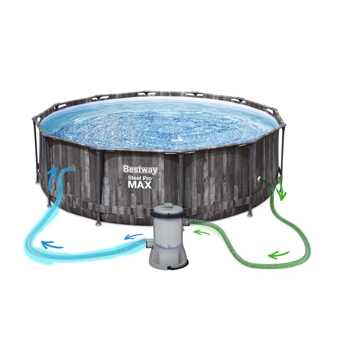 Basen ogrodowy stelażowy 427x107 cm Bestway 5614Z