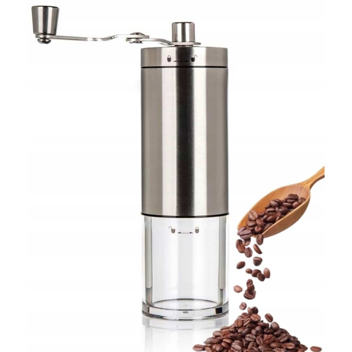 RĘCZNY MŁYNEK DO MIELENIA ziarna KAWY z rączką świeża kawa przyprawy