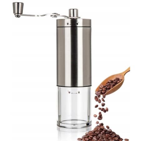 RĘCZNY MŁYNEK DO MIELENIA ziarna KAWY z rączką świeża kawa przyprawy
