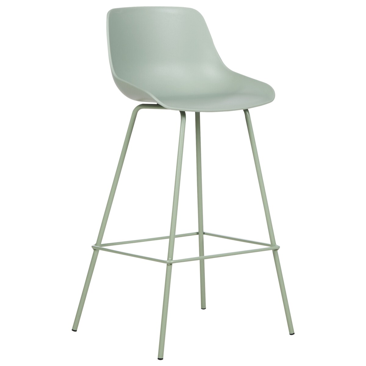 Zestaw 2 krzeseł barowych jasnozielony EMMET