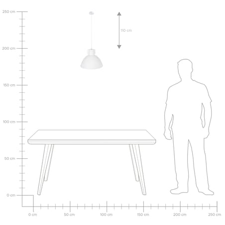 Lampa wisząca MIGUELETE Papier-mâché Biały