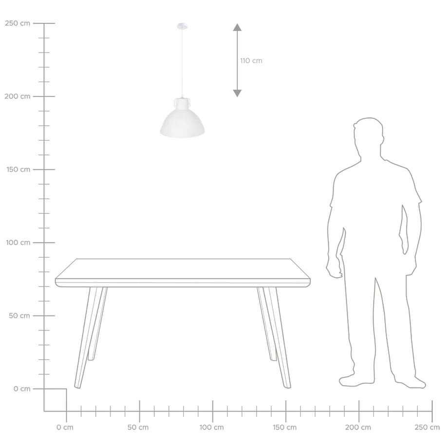 Lampa wisząca MIGUELETE Papier-mâché Biały