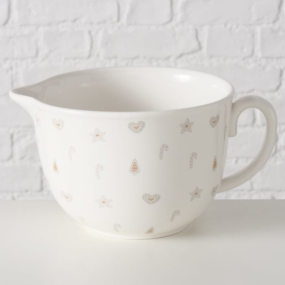Ceramiczna miska z lejkiem, do ciasta, BAKERY, 2500 ml
