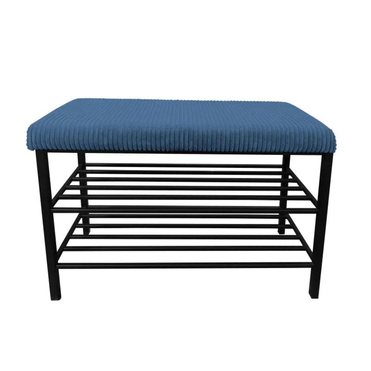 Stojak na buty z siedziskiem GAJA POSO-5 czarny/niebieski