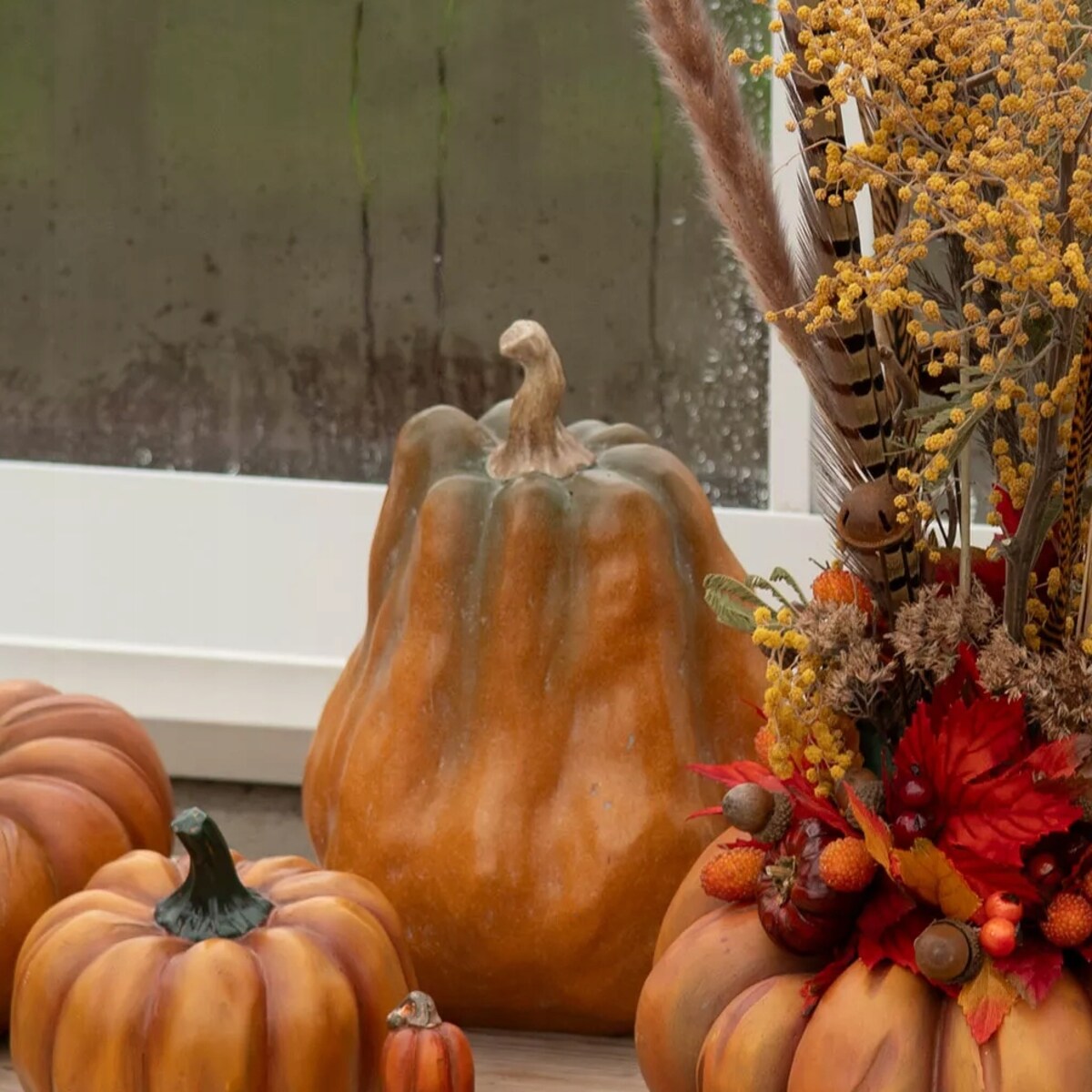 DYNIA POMARAŃCZOWA figurka ozdobna HALLOWEEN JESIEŃ 24cm dekoracja prezent