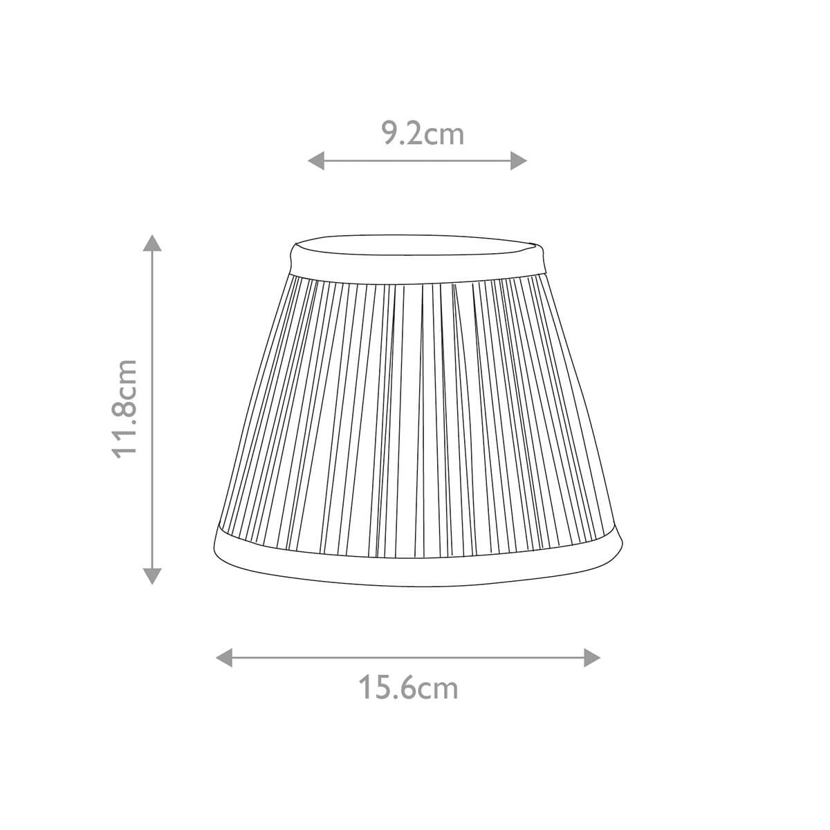 Abażur na klips plisowany Clip Shades LS200 Elstead do sypialni szary