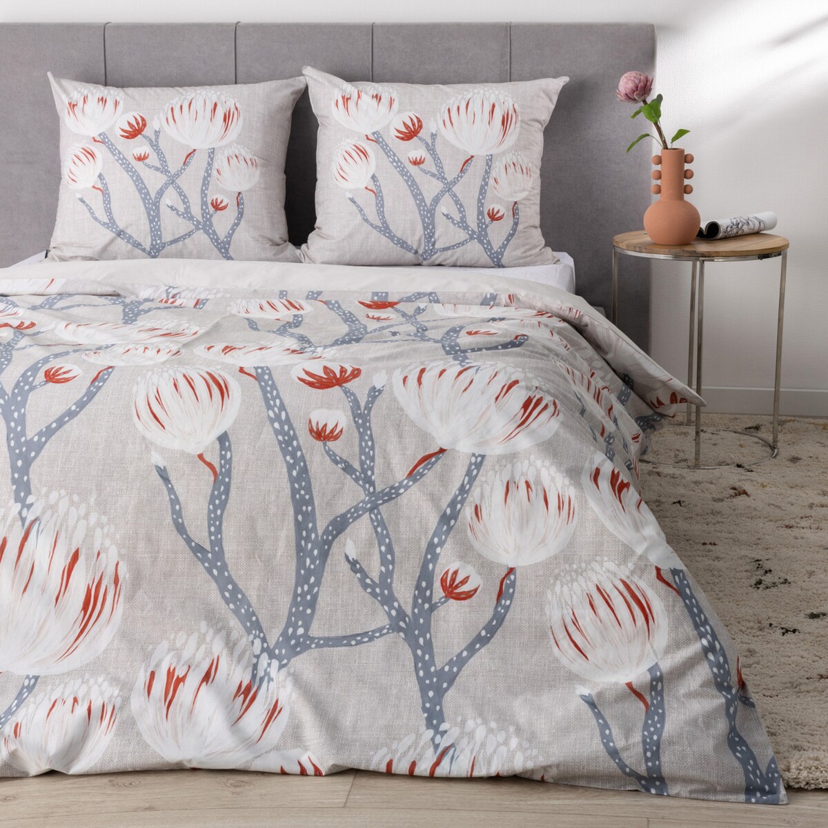 Komplet pościeli bawełnianej Protea Grace 220x200 cm, 220x200 cm