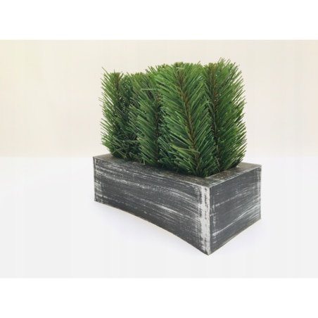 BUKIET STROIK WIĄZANKA SZTUCZNA W DONICY na cmentarz bliskich wrzos pomnik