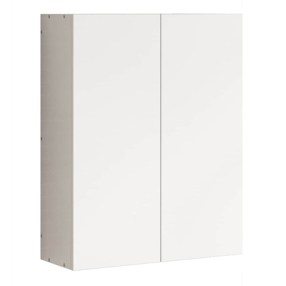 Szafka łazienkowa wisząca biała 2-drzwiowa nowoczesna ścienna 3 półki 60 cm