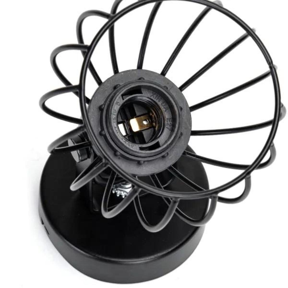 kinkiet ścienny voltaro cage lampa loftowa retro metalowa czarna