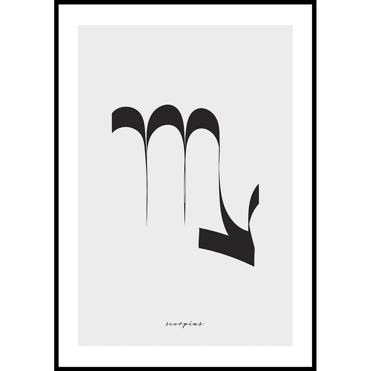 plakat znak zodiaku skorpion 30x40 cm